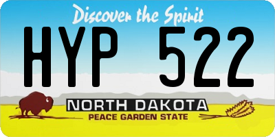 ND license plate HYP522