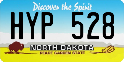 ND license plate HYP528