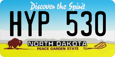 ND license plate HYP530