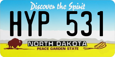 ND license plate HYP531