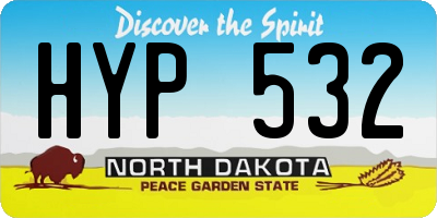 ND license plate HYP532