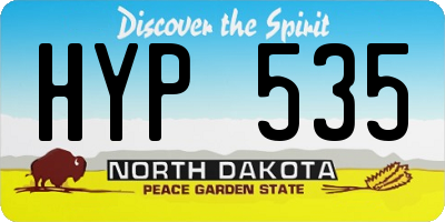 ND license plate HYP535