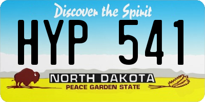 ND license plate HYP541