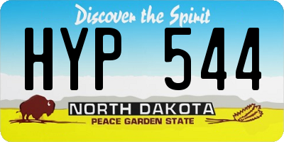 ND license plate HYP544