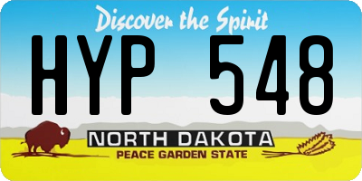 ND license plate HYP548