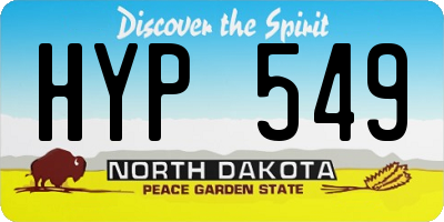 ND license plate HYP549