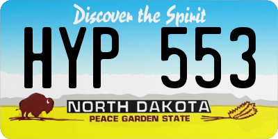 ND license plate HYP553