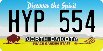 ND license plate HYP554