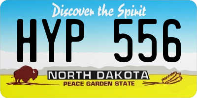 ND license plate HYP556