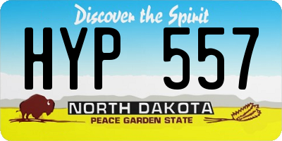 ND license plate HYP557