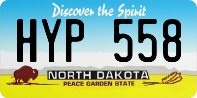 ND license plate HYP558
