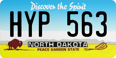 ND license plate HYP563