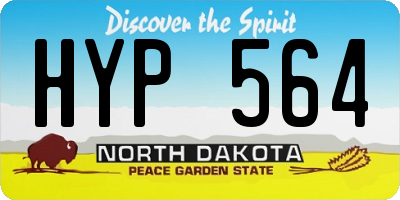 ND license plate HYP564