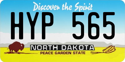 ND license plate HYP565