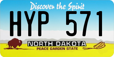 ND license plate HYP571