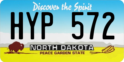 ND license plate HYP572