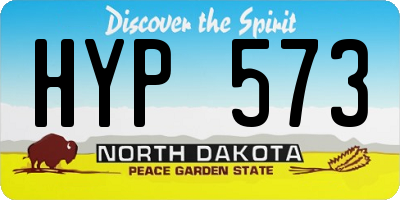 ND license plate HYP573
