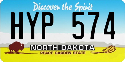 ND license plate HYP574