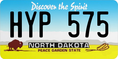 ND license plate HYP575