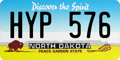 ND license plate HYP576