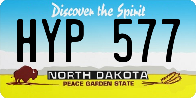 ND license plate HYP577