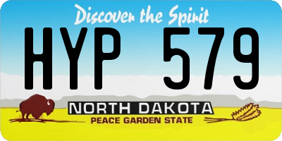 ND license plate HYP579