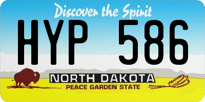 ND license plate HYP586