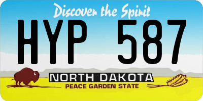 ND license plate HYP587