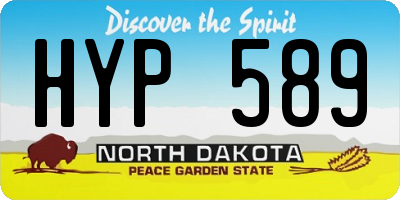 ND license plate HYP589