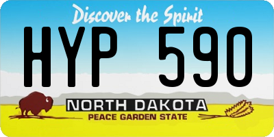 ND license plate HYP590