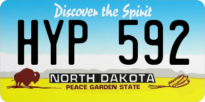 ND license plate HYP592