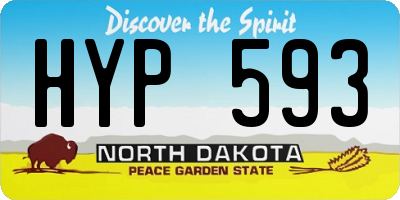 ND license plate HYP593