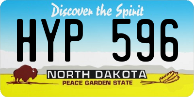 ND license plate HYP596