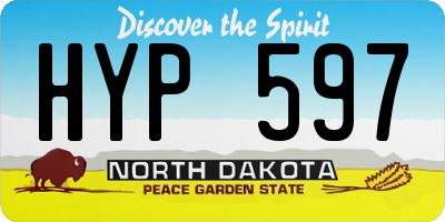 ND license plate HYP597