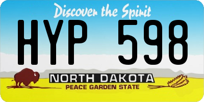 ND license plate HYP598