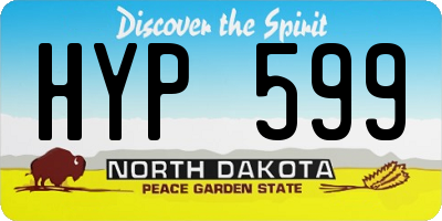 ND license plate HYP599