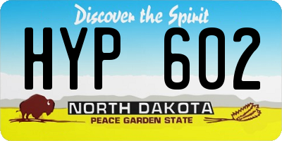 ND license plate HYP602