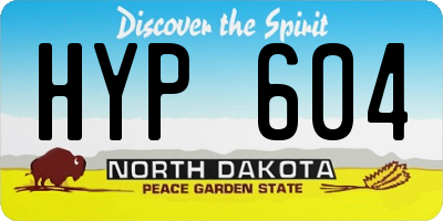 ND license plate HYP604