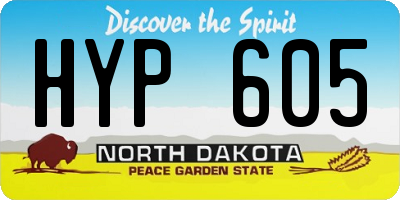 ND license plate HYP605
