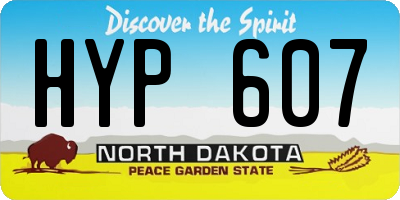 ND license plate HYP607