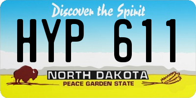 ND license plate HYP611