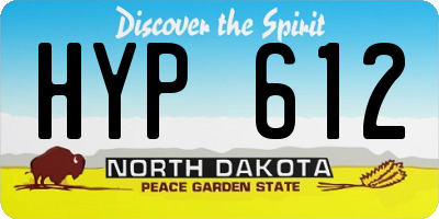 ND license plate HYP612