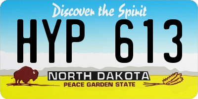 ND license plate HYP613