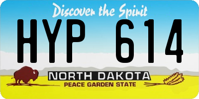 ND license plate HYP614