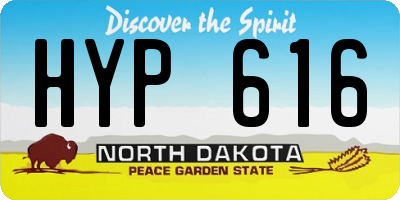 ND license plate HYP616