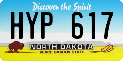 ND license plate HYP617