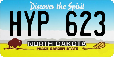 ND license plate HYP623