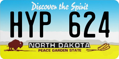 ND license plate HYP624