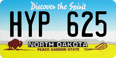 ND license plate HYP625
