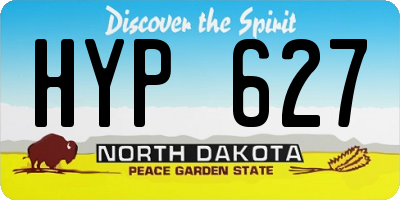 ND license plate HYP627